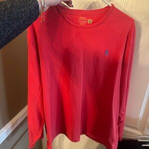 Polo Ralph Lauren Red Long Sleeve Shirt